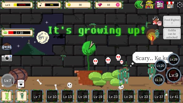 Gameplay screenshot from man eating plant vip for Android