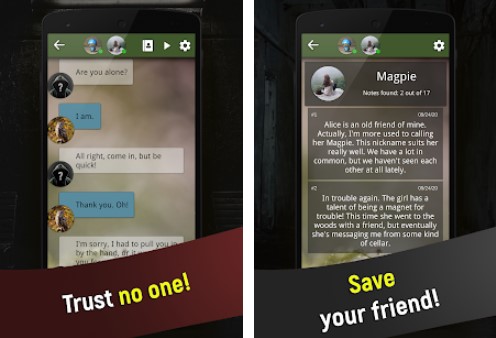 Gameplay screenshot from mansion 2 choices text adventure for Android