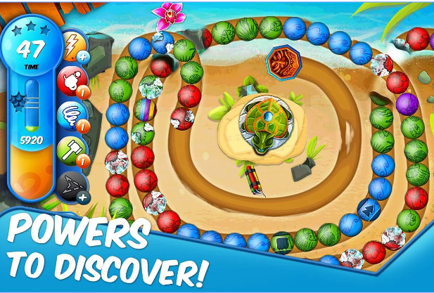 Gameplay screenshot from marble woka woka for Android