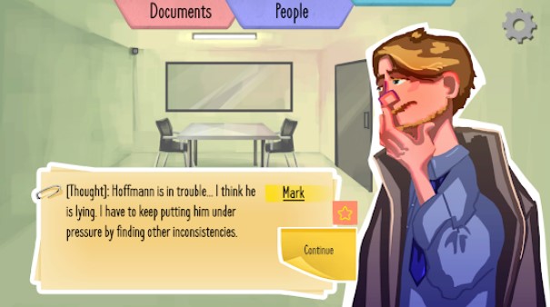 Gameplay screenshot from mark and lara partners in justice for Android