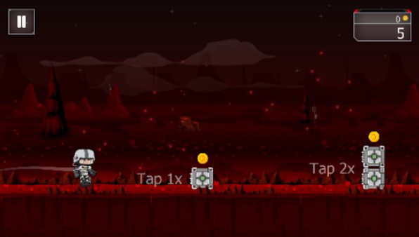 Gameplay screenshot from mars jump for Android
