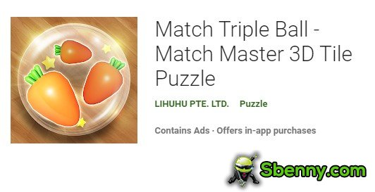 match triple balle match master 3d puzzle de tuiles