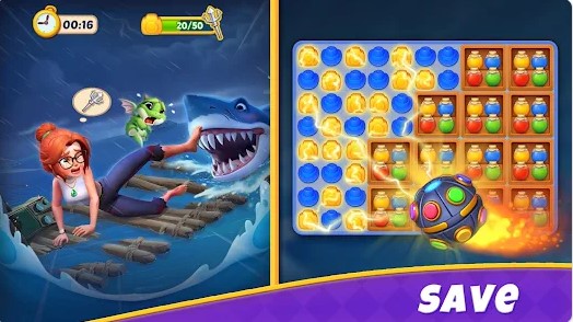 Gameplay screenshot from matching mystery dragonland for Android