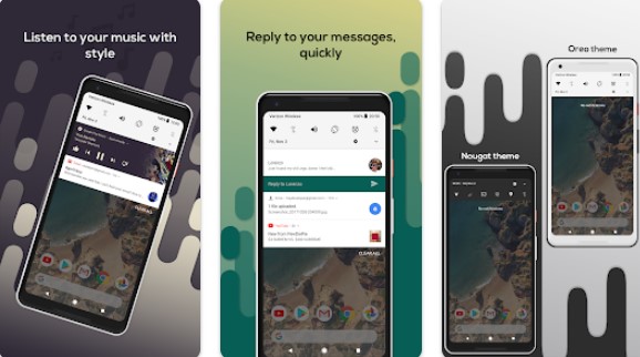 Gameplay screenshot from material notification shade for Android