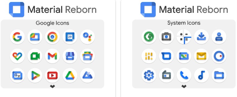 Gameplay screenshot from material reborn icon pack for Android