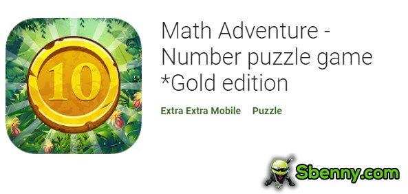 Mathe Abenteuer Nummer Puzzle Spiel Gold Edition