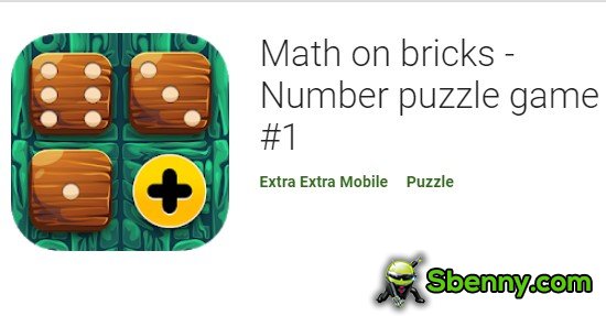 Mathe auf Ziegelstein-Puzzlespiel
