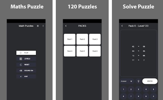 math puzzles MOD APK Android