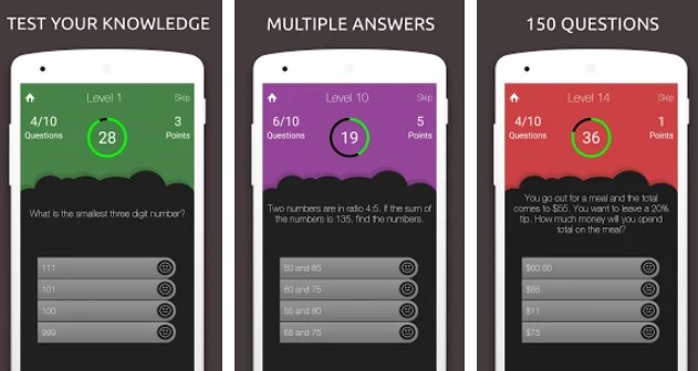 jeu de quiz mathématique testez vos connaissances en mathématiques MOD APK Android
