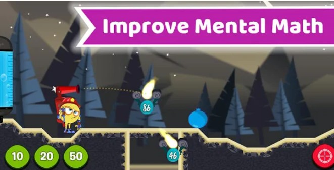 Gameplay screenshot from math rescue school version for Android