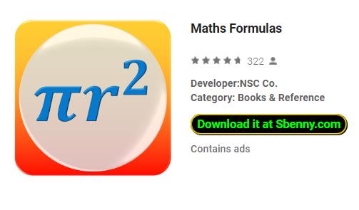 maths formulas