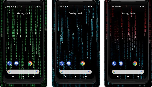 Gameplay screenshot from matrix tv live wallpaper for Android