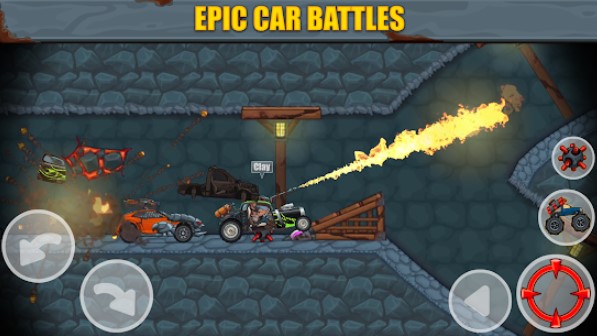 Gameplay screenshot from max fury road warrior racing for Android