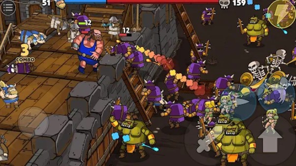 Gameplay screenshot from maximus 2 fantasy beat em up for Android