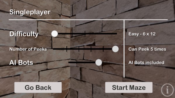 Gameplay screenshot from maze race challenge for Android