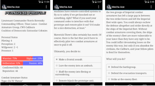 Gameplay screenshot from mecha ace for Android