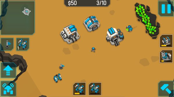 Gameplay screenshot from mechcom 3 3d rts for Android