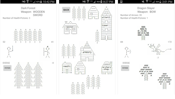 Gameplay screenshot from medieval dle rpg for Android