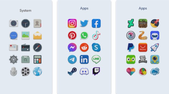 Gameplay screenshot from medium icon pack for Android