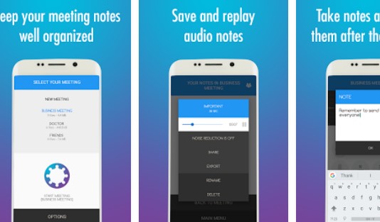 Gameplay screenshot from meeting notes for Android
