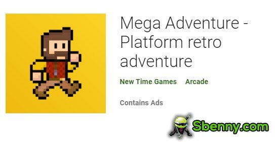 Mega-Abenteuer-Plattform Retro-Abenteuer