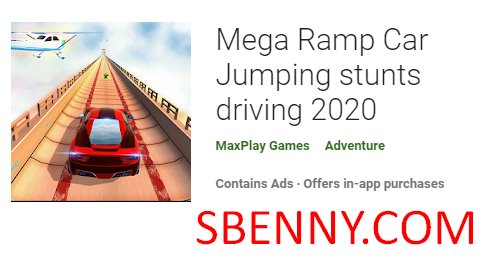 Mega-rampa carro saltando acrobacias dirigindo 2020