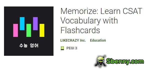 memorizar aprender vocabulário csat com flashcards