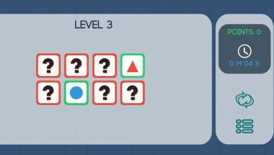 Gameplay screenshot from memory game official for Android