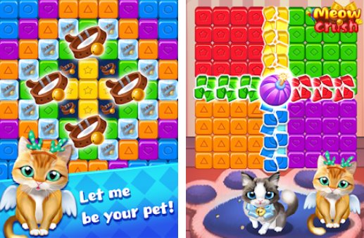 Gameplay screenshot from meow crush for Android