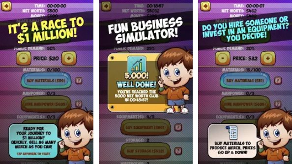 Gameplay screenshot from merch tycoon for Android