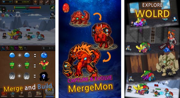Gameplay screenshot from merge monsters monster collect rpg for Android