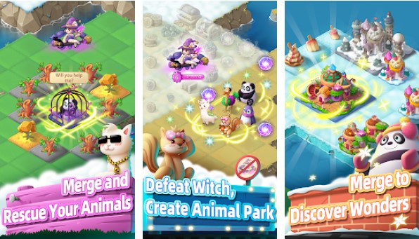 Gameplay screenshot from merge animals for Android