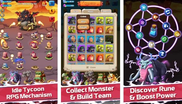 Gameplay screenshot from merge beast monster merging and collecting monster for Android
