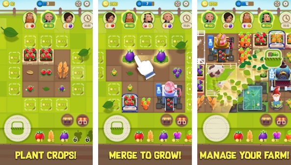 Gameplay screenshot from merge farm for Android