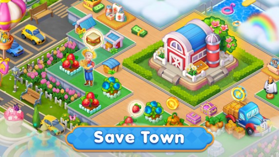 Gameplay screenshot from merge hometown merge games for Android