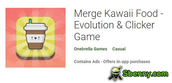 merge kawaii food evolution and clicker game