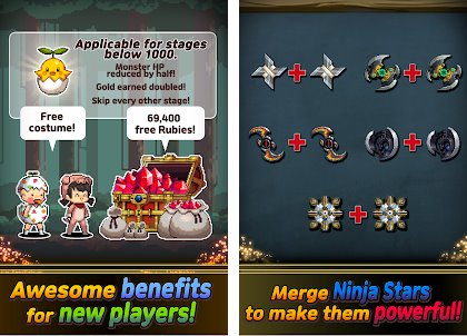 Gameplay screenshot from merge ninja star 2 for Android