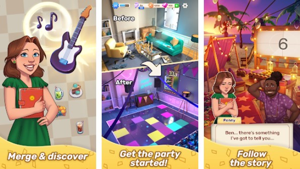 Gameplay screenshot from merge party for Android