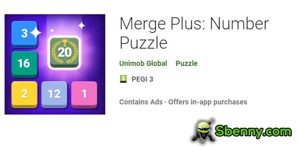 merge plus number puzzle