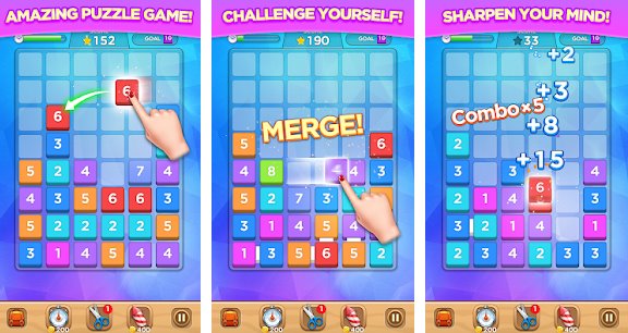 Gameplay screenshot from merge puzzle for Android