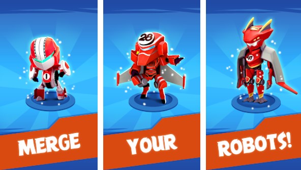 Gameplay screenshot from merge robots idle clicker tycoon games for Android