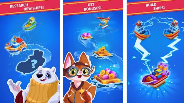 Gameplay screenshot from merge ship idle tycoon for Android