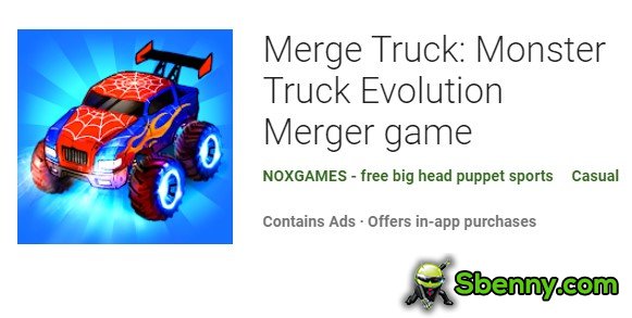 unisci il gioco di fusione dell'evoluzione del monster truck del camion