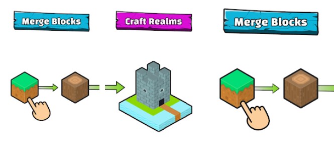 Gameplay screenshot from mergecraft idle merge rpg for Android