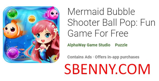 mermaid bubble shooter ball pop fun game for free