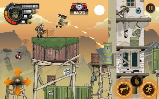 Gameplay screenshot from metal soldiers 2 for Android