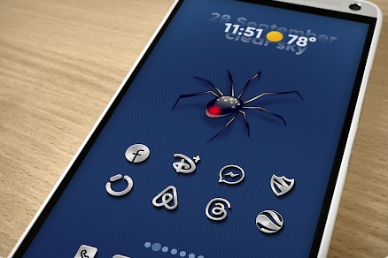 Gameplay screenshot from metallicons icon pack for Android