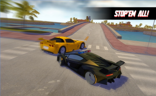 Gameplay screenshot from miami police department sim for Android