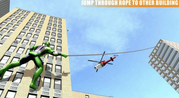 Gameplay screenshot from miami rope hero spider games for Android