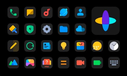 paquete de iconos en la oscuridad MOD APK Android